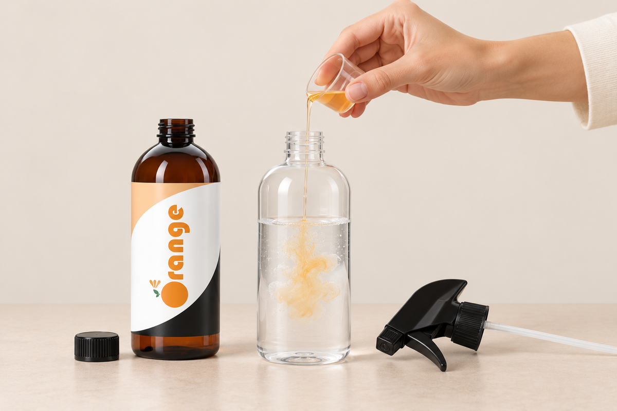 2. Dilute, spray & clean.