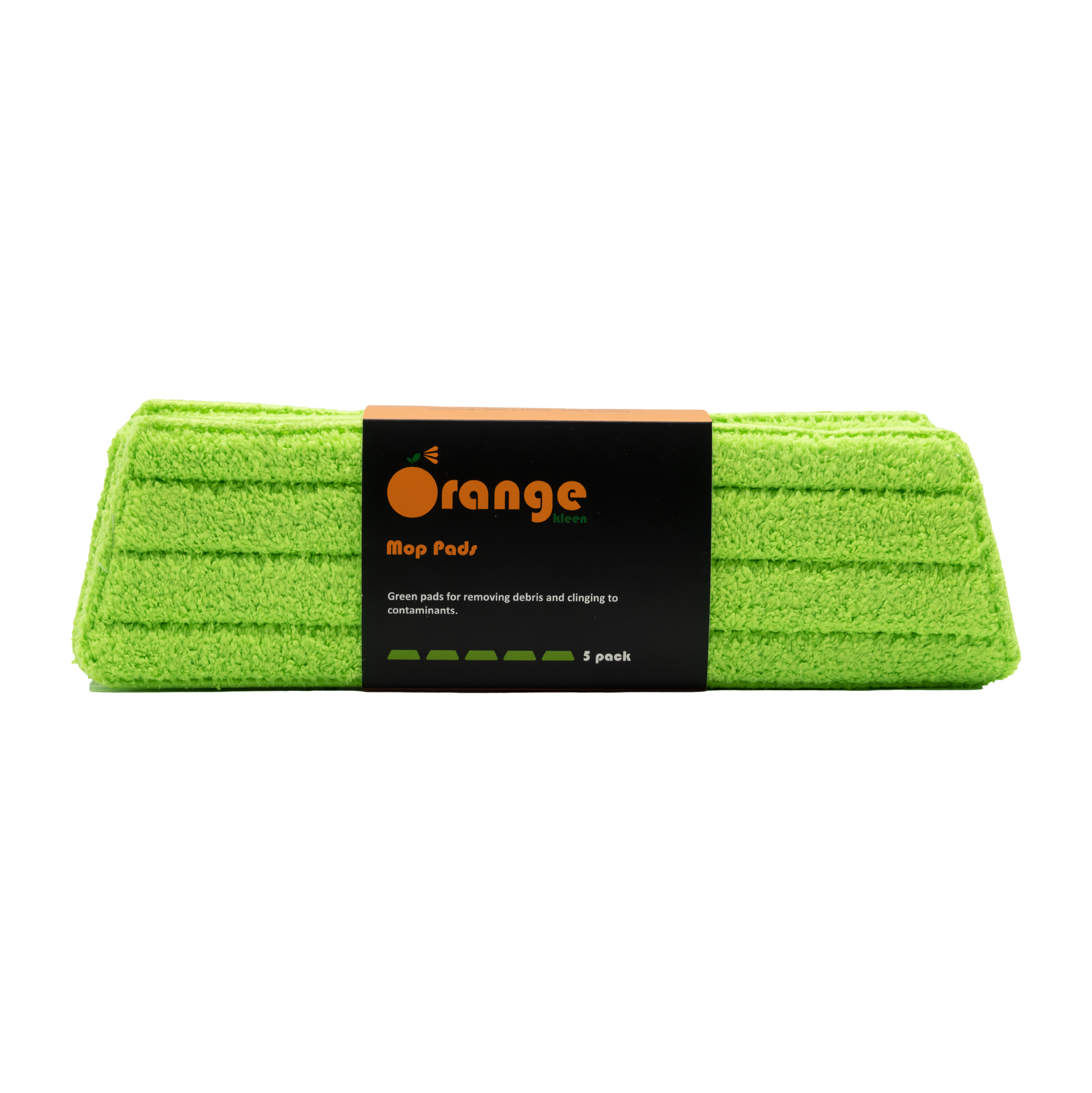 Orange Kleen - Deep Clean Green Mop Pads 4 Pack