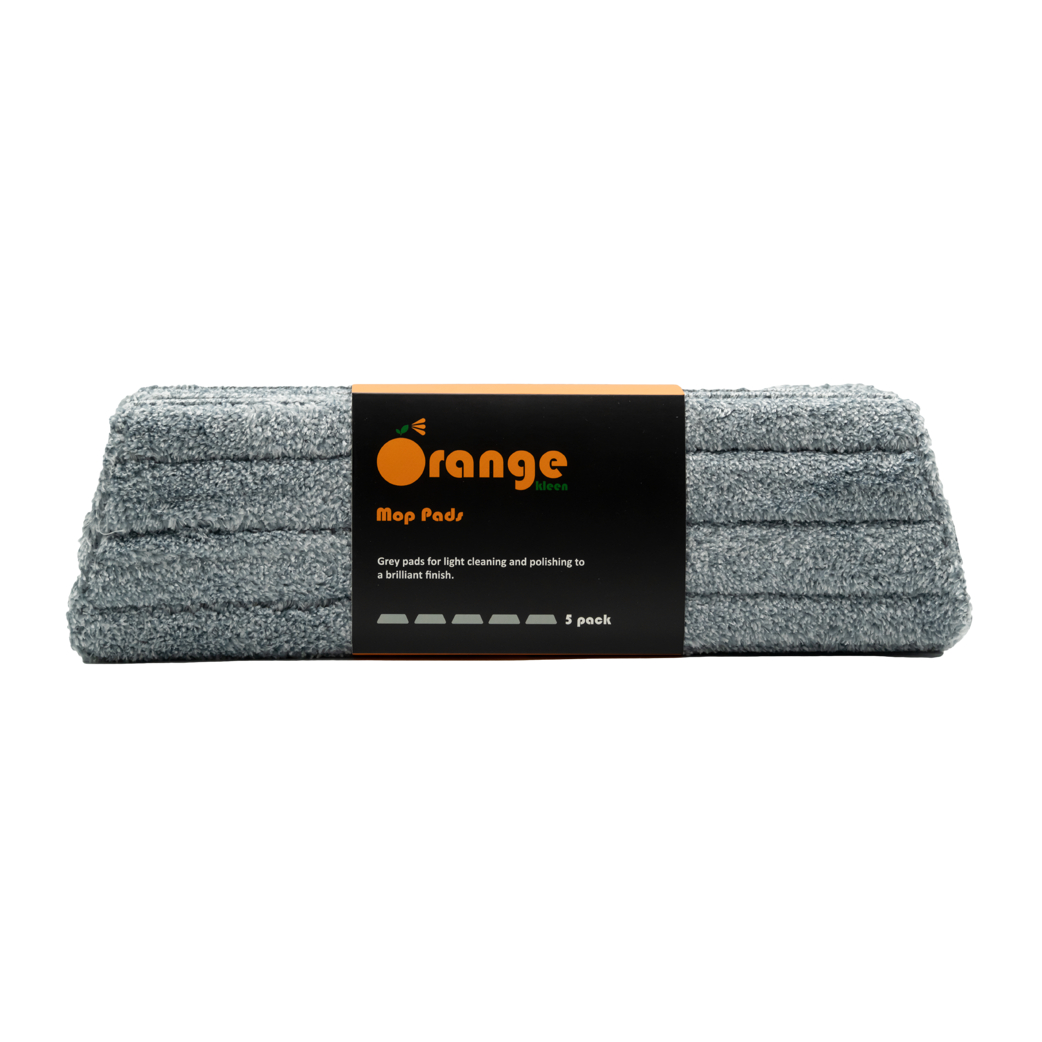 Orange Kleen - Polish Mop Pads Grey 4 Pack