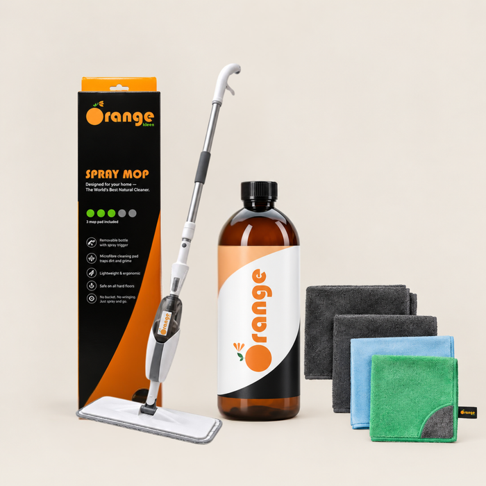 Orange Kleen Complete System — Mop + Concentrate + Microfibre